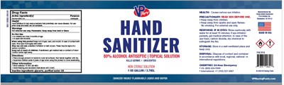 3785 mL Label (1 Gallon Hand Sanitizer  Pending Ndc Info)